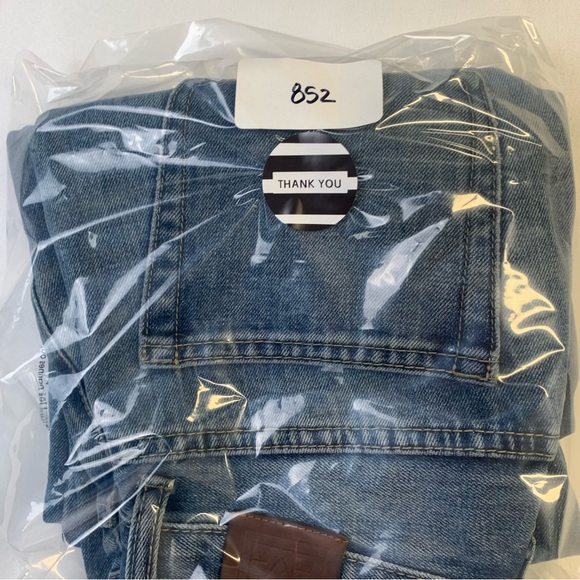 Toteme Twisted Seam High Rise Cropped Ankle Soft 100% Cotton Denim 25/25 Luxury - Picture 12 of 16